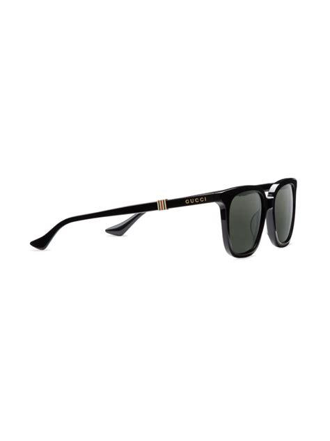 Gucci Eyewear Zonnebril Met Gegraveerd Logo 